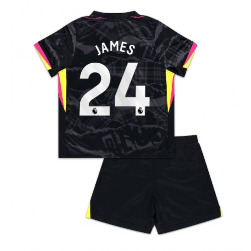 Fotballdrakt Barn Chelsea Reece James #24 Tredjedraktsett 2024-25 Kortermet (+ Korte bukser)